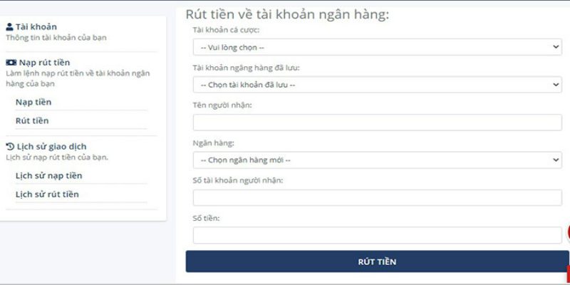 Hướng dẫn cách rút tiền Viva88